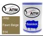 Preview: Jeep, Fawn Beige, 514: 500ml Lackdose, von ATW Autoteile West.